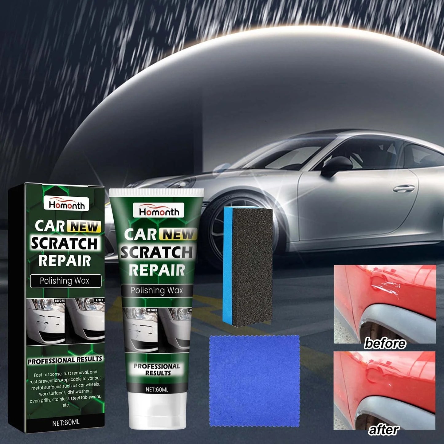 Crema Reparador De Rayones Para Vehiculo